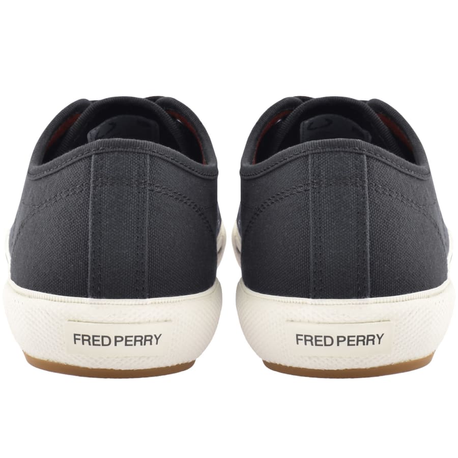 Image number 2 for Fred Perry B708 Canvas Trainers Navy