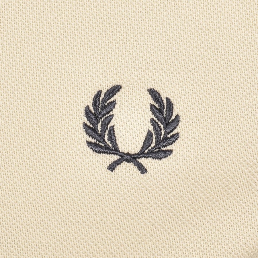 Image number 3 for Fred Perry Twin Tipped Polo T Shirt Beige