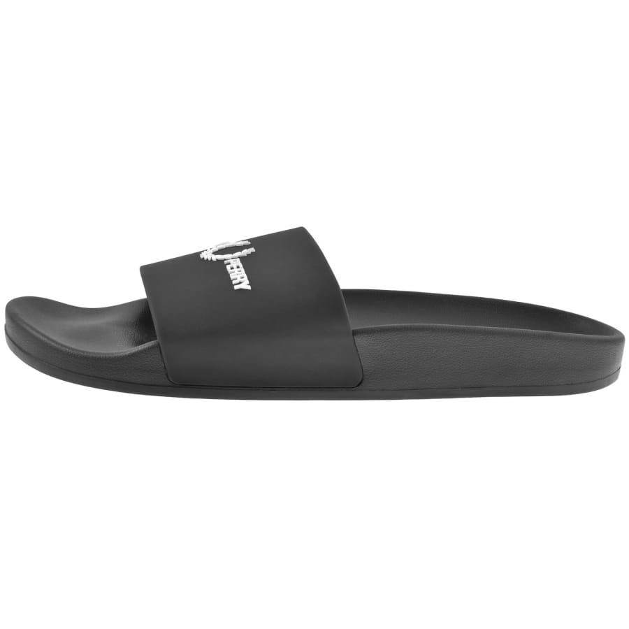 Image number 2 for Fred Perry Logo Sliders Black
