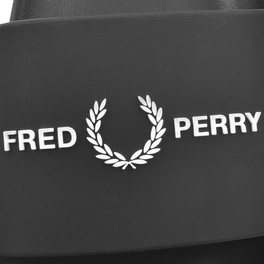 Image number 4 for Fred Perry Logo Sliders Black
