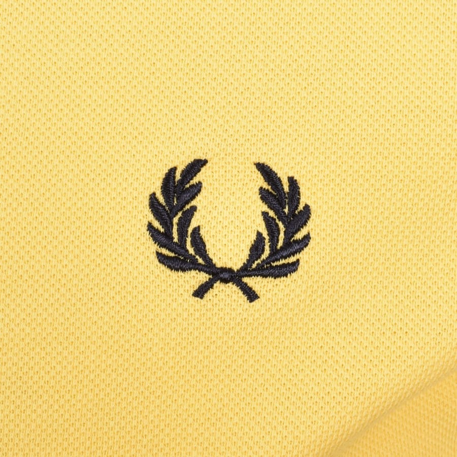 Image number 3 for Fred Perry Twin Tipped Polo T Shirt Yellow