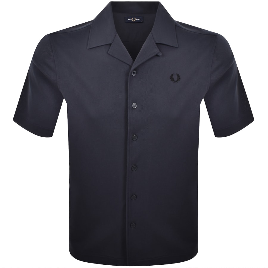 Image number 1 for Fred Perry Revere Coller Shirt Blue