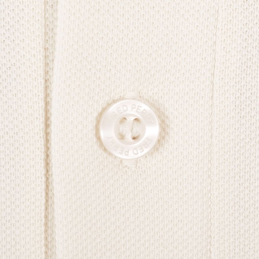 Image number 4 for Fred Perry Twin Tipped Polo T Shirt Ecru