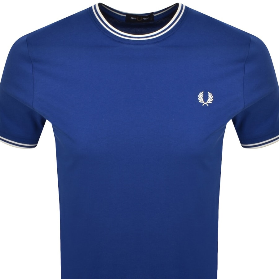 Image number 2 for Fred Perry Twin Tipped T Shirt Blue