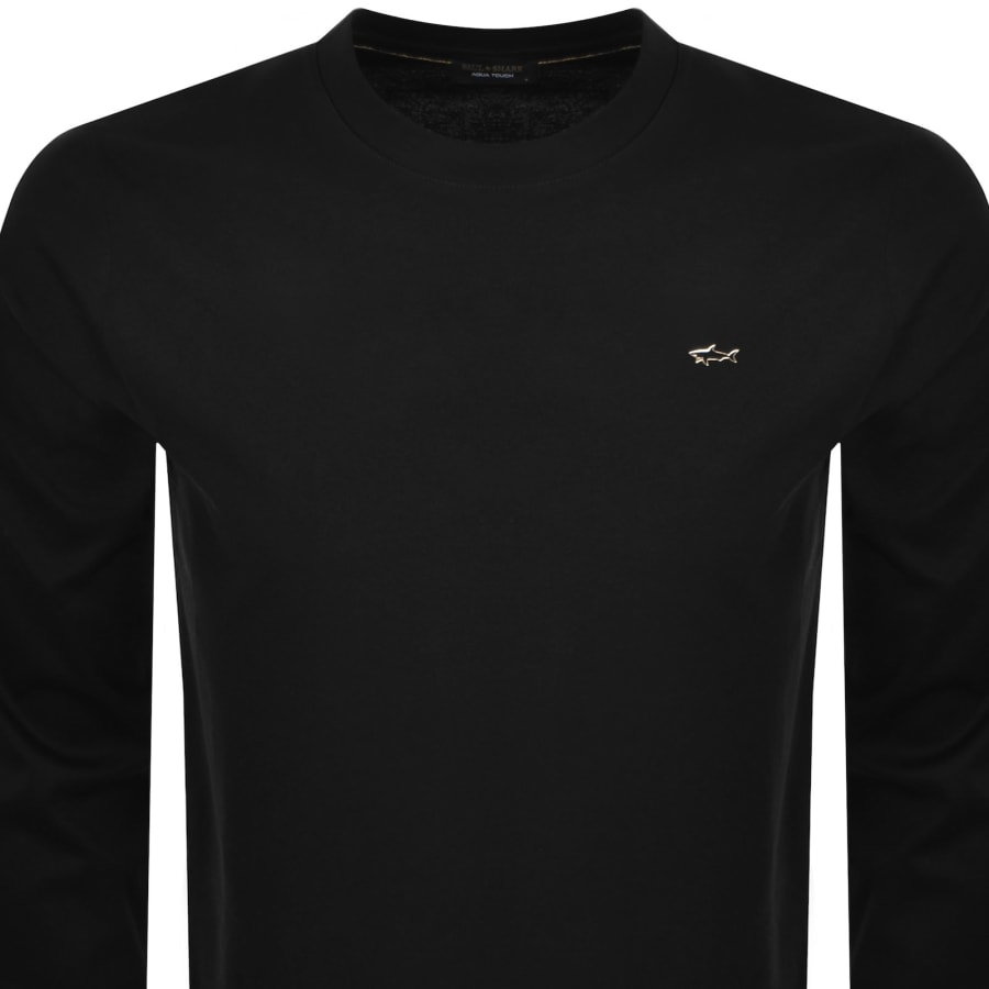 Image number 2 for Paul And Shark Metal Logo T Shirt Black