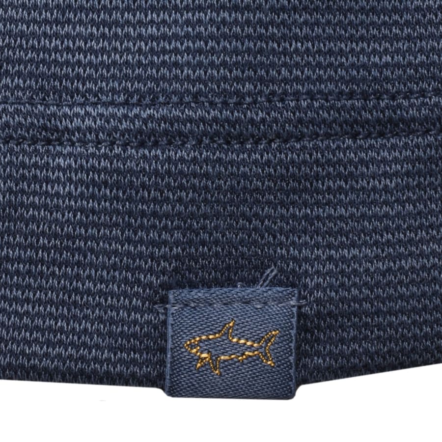 Image number 3 for Paul And Shark Interlock Polo T Shirt Blue