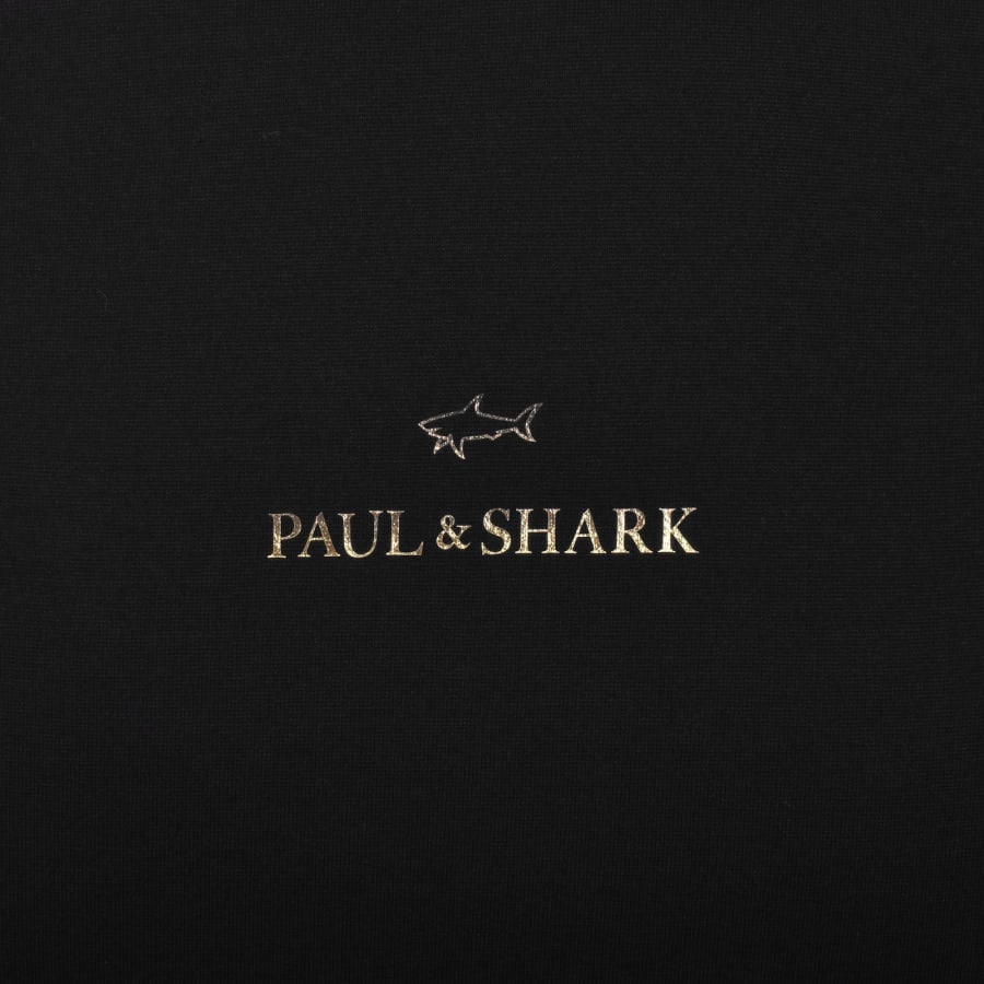 Image number 3 for Paul And Shark Printed Logo T Shirt Black