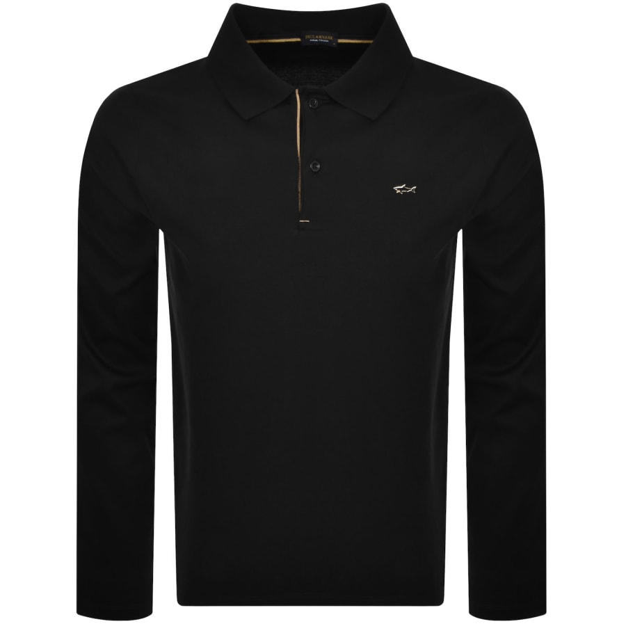 Image number 1 for Paul And Shark Interlock Polo T Shirt Black
