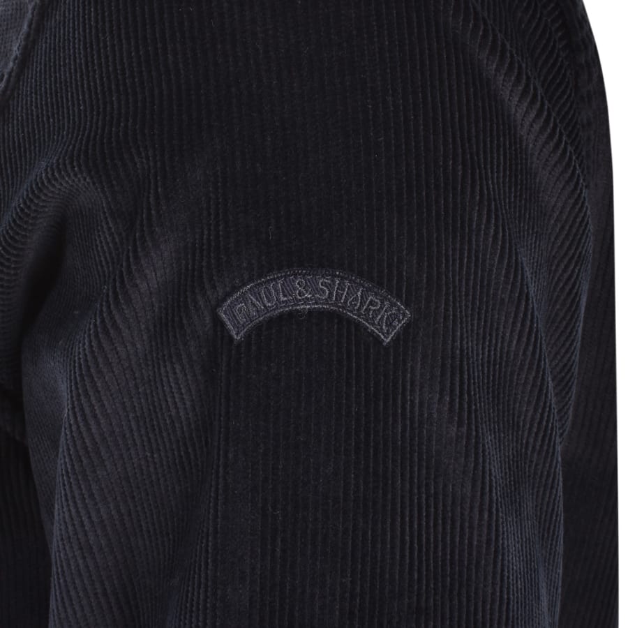 Image number 4 for Paul And Shark Corduroy Overshirt Navy