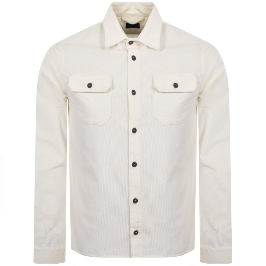 Image number 2 for Paul And Shark Corduroy Overshirt Cream