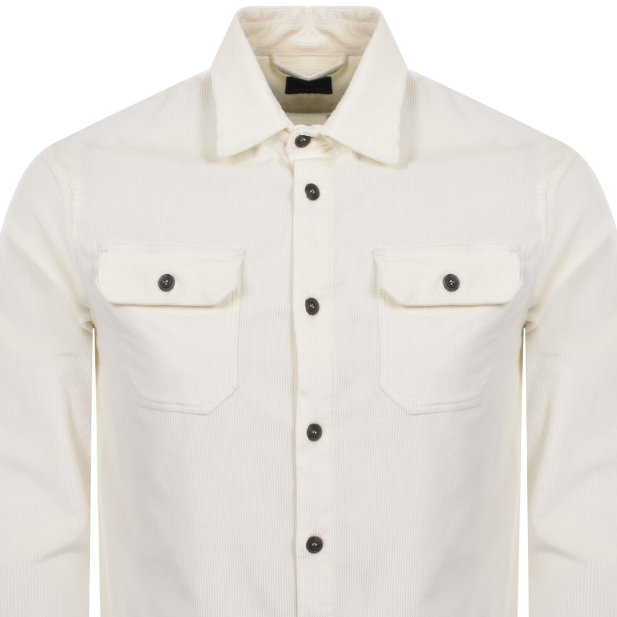 Image number 3 for Paul And Shark Corduroy Overshirt Cream