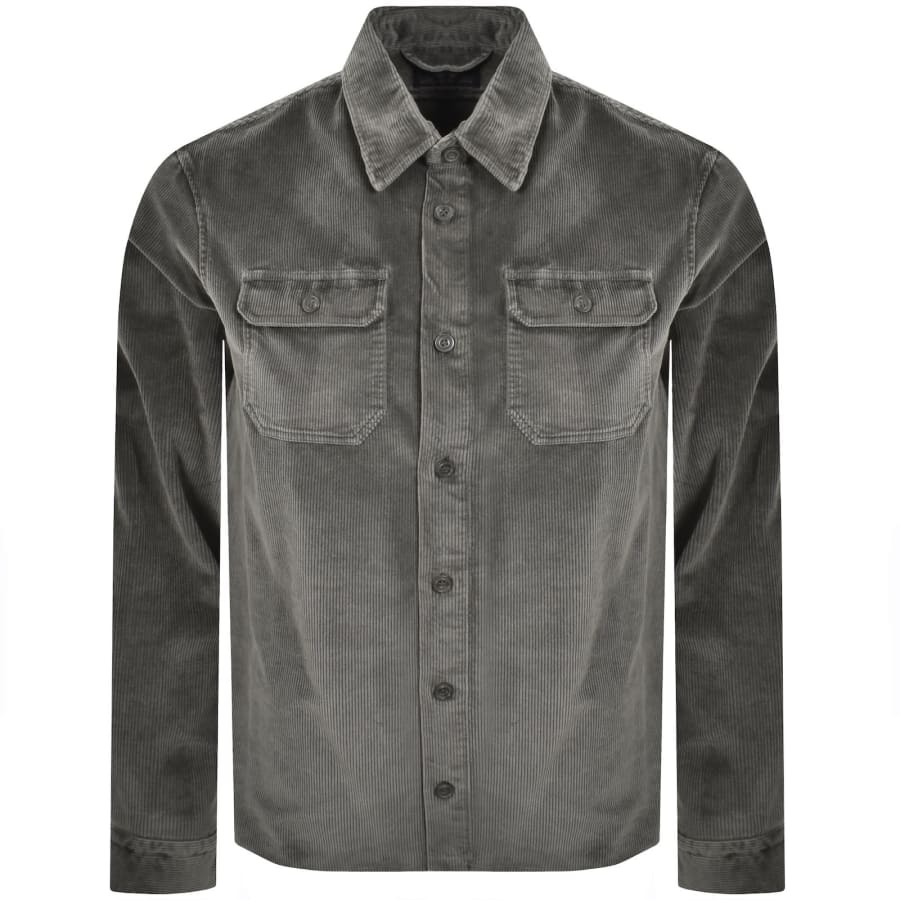 Image number 2 for Paul And Shark Corduroy Overshirt Grey