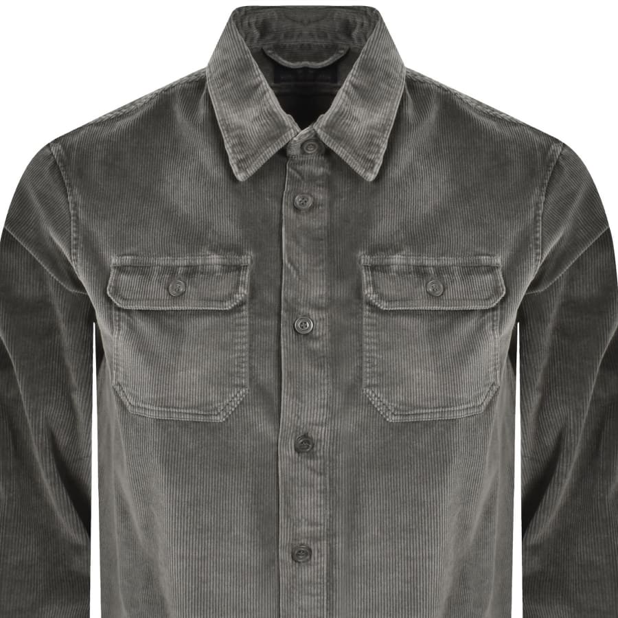 Image number 3 for Paul And Shark Corduroy Overshirt Grey