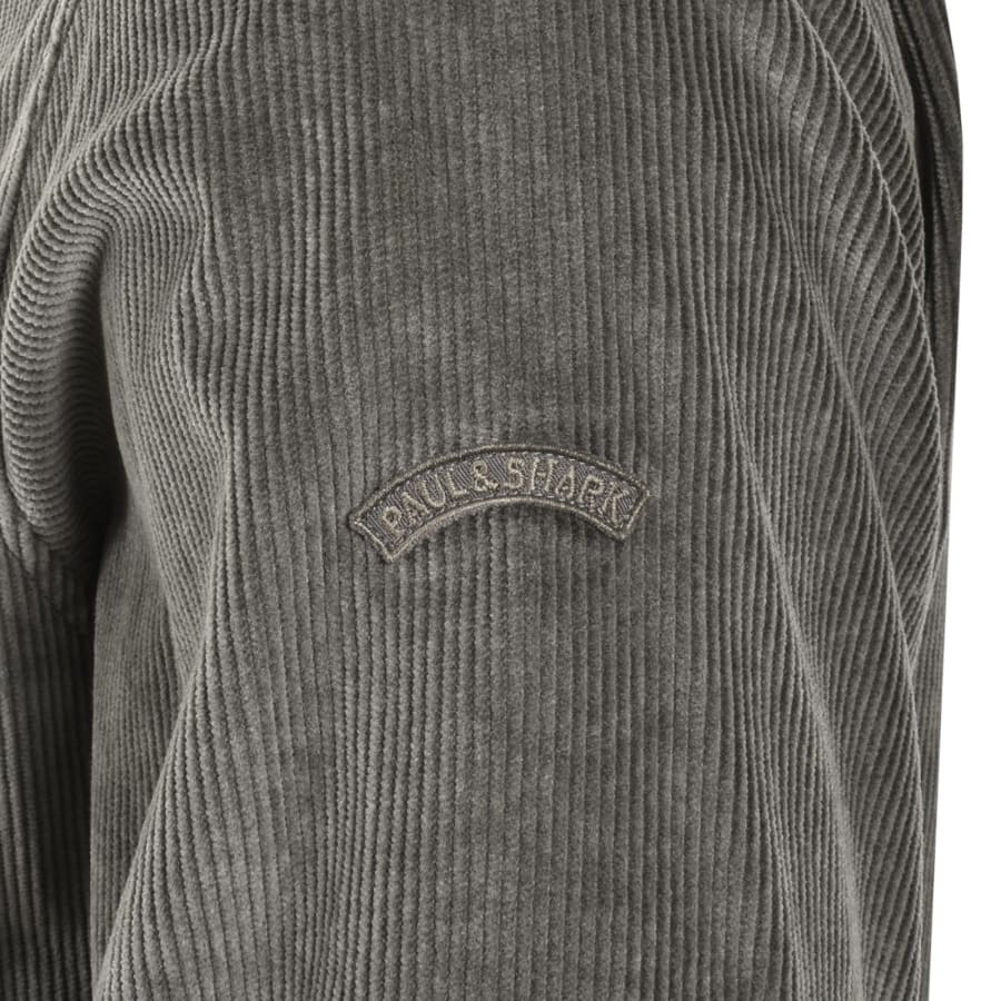 Image number 4 for Paul And Shark Corduroy Overshirt Grey