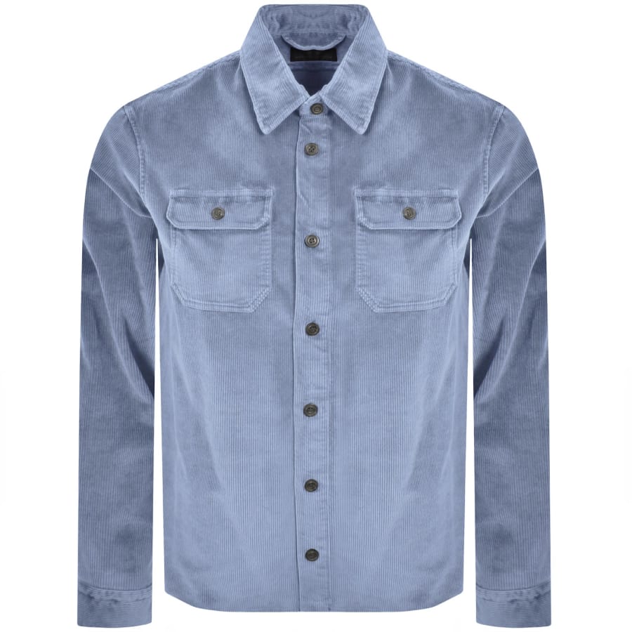Image number 2 for Paul And Shark Corduroy Overshirt Blue