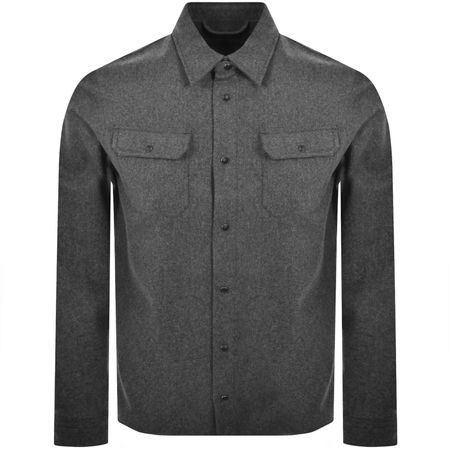 Image number 1 for Paul And Shark Blended Wool Overshirt Grey