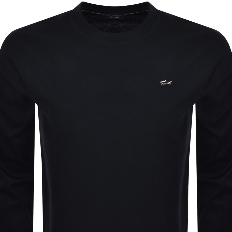 Image number 2 for Paul And Shark Metal Logo T Shirt Navy