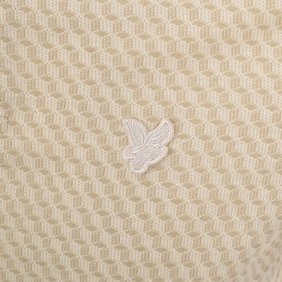 Image number 3 for Lyle And Scott Jacquard Polo Shirt Natural