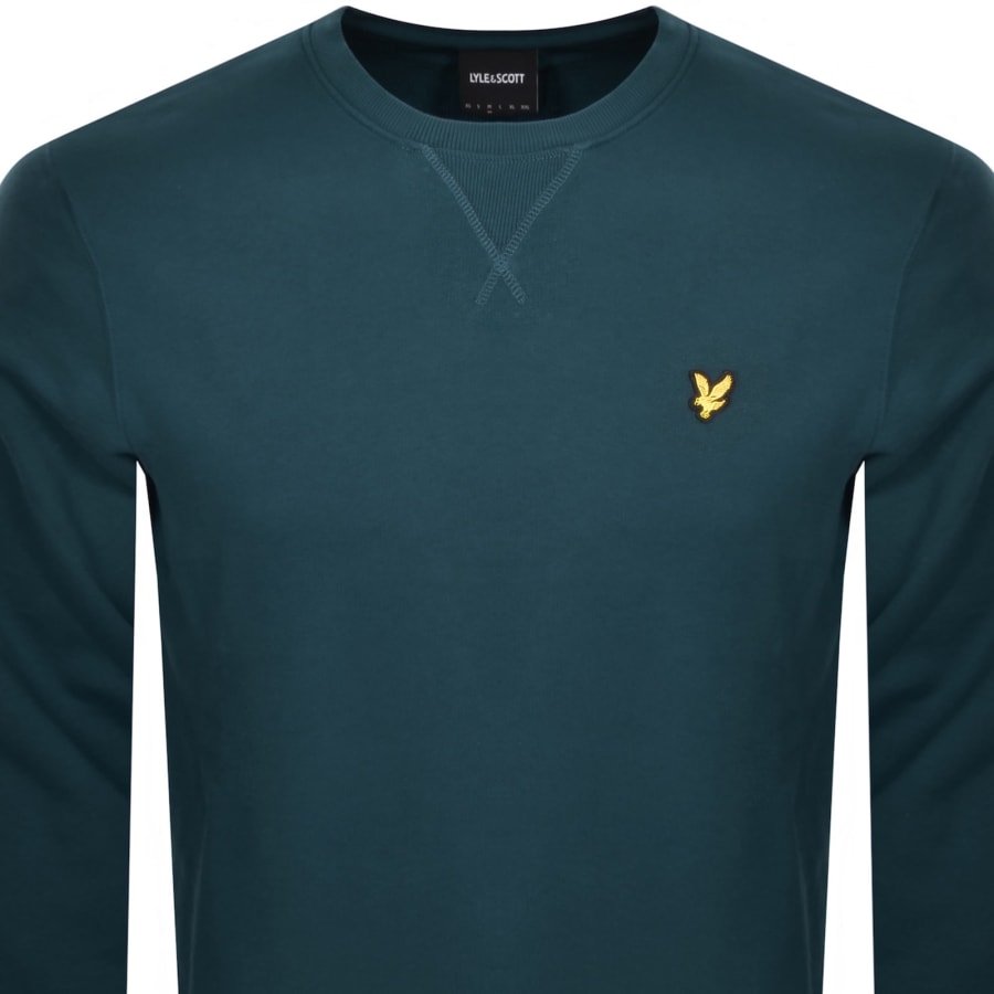 Image number 2 for Lyle And Scott Crew Neck Sweatshirt Blue
