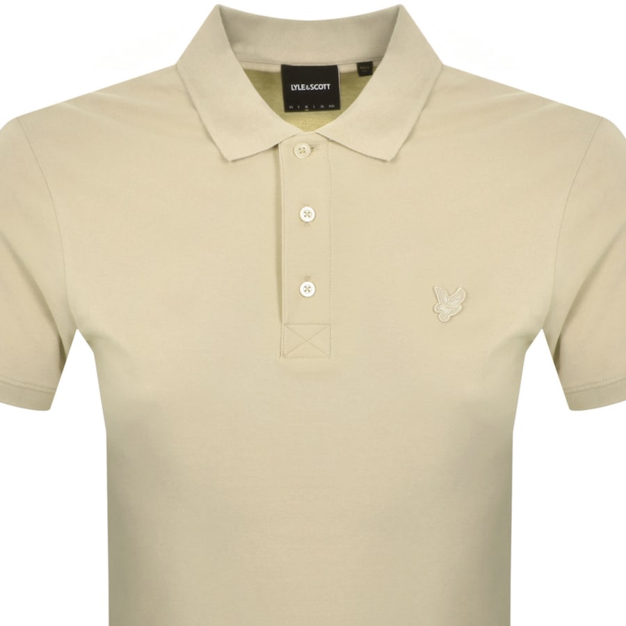 Image number 2 for Lyle And Scott Superfine Polo T Shirt Beige