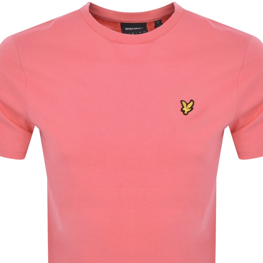 Image number 2 for Lyle And Scott Crew Neck T Shirt Pink Rose