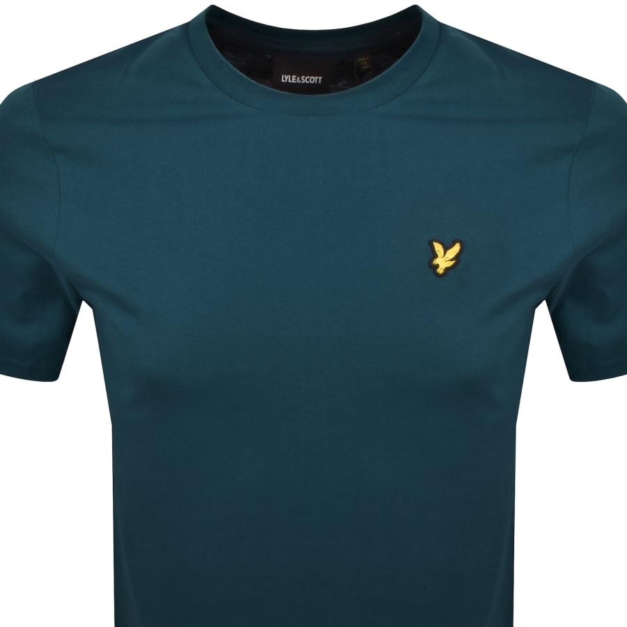 Image number 2 for Lyle And Scott Crew Neck T Shirt Rich Teal