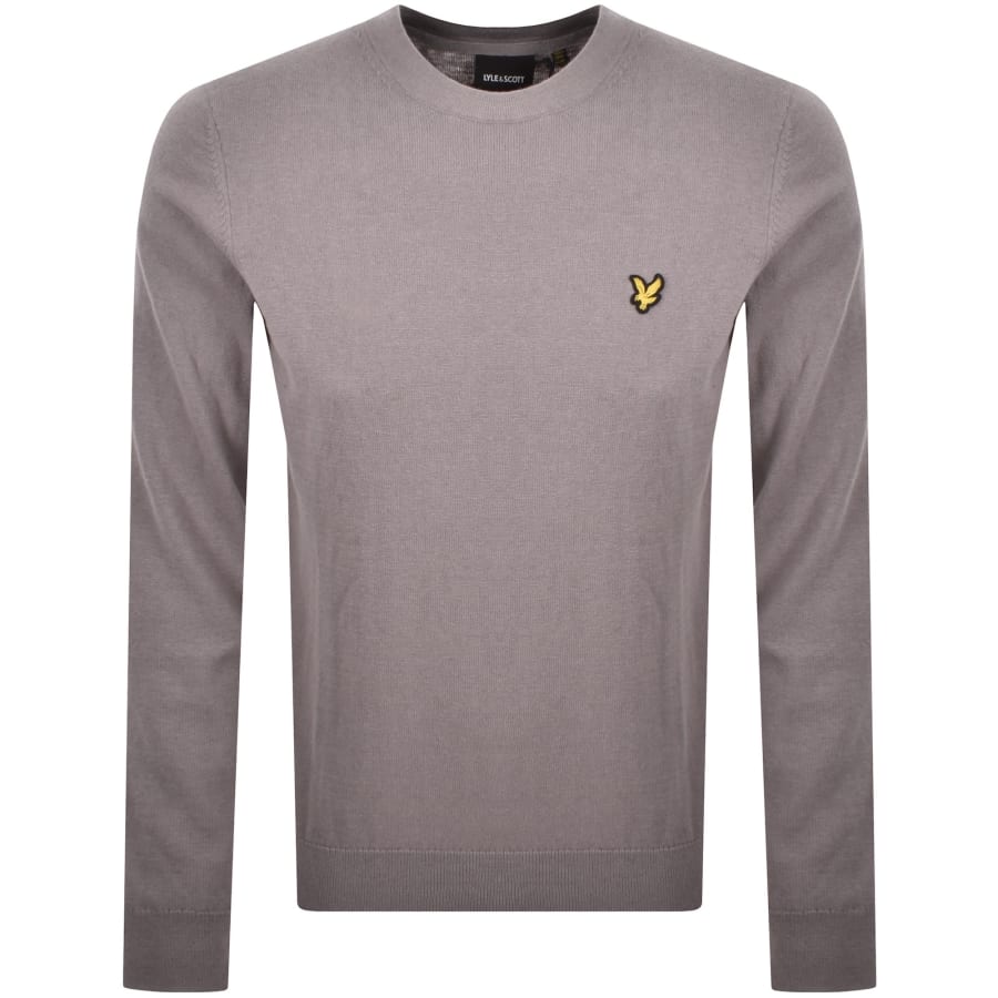Image number 1 for Lyle And Scott Cotton Merino Jumper Grey