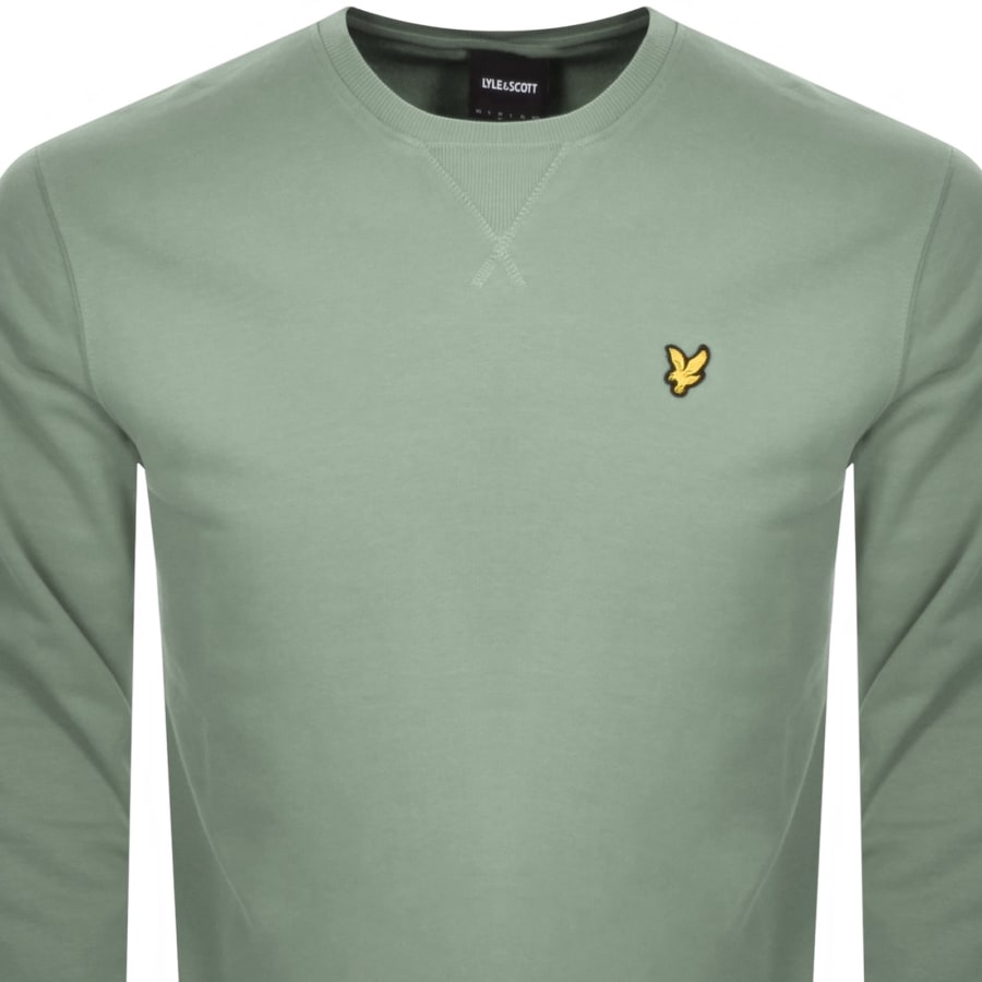 Image number 2 for Lyle And Scott Crew Neck Sweatshirt Green