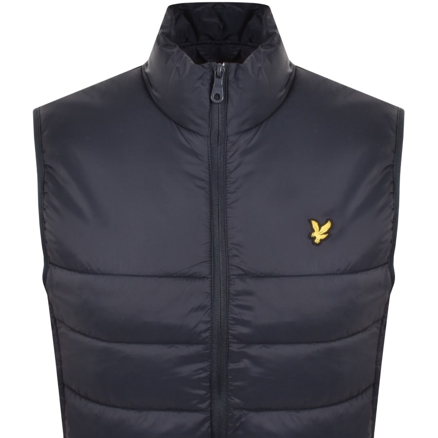 Image number 2 for Lyle And Scott Wadded Gilet Dark Navy