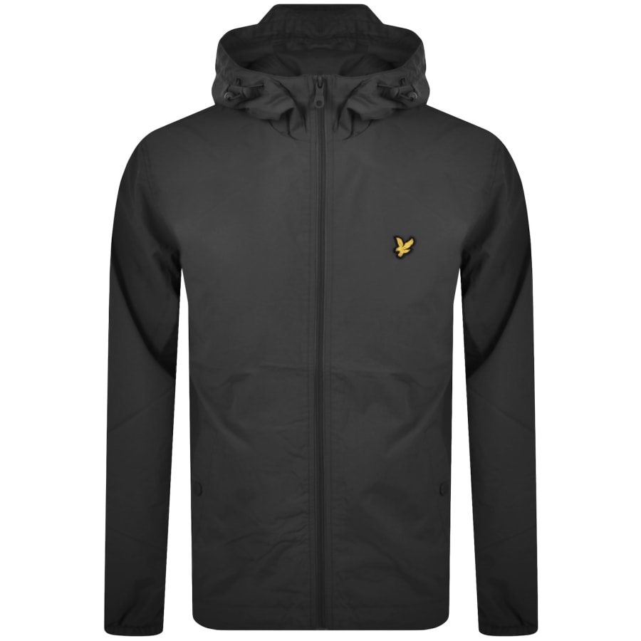 Image number 1 for Lyle And Scott Hooded Jacket Grey