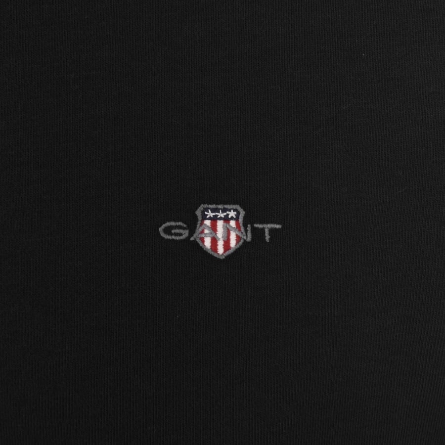 Image number 3 for Gant Shield Logo Half Zip Sweatshirt Black