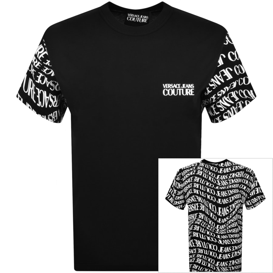 Image number 1 for Versace Jeans Couture Logo T Shirt Black