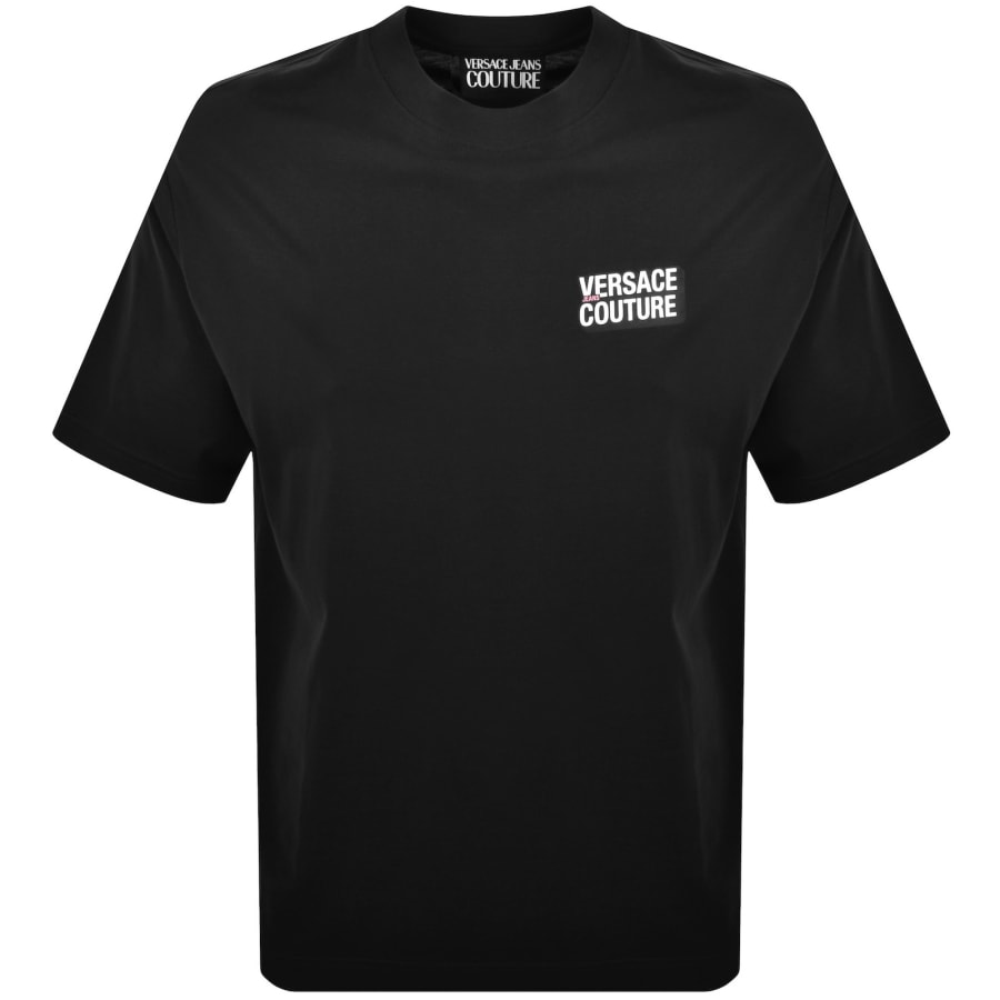 Image number 2 for Versace Jeans Couture Flock T Shirt Black