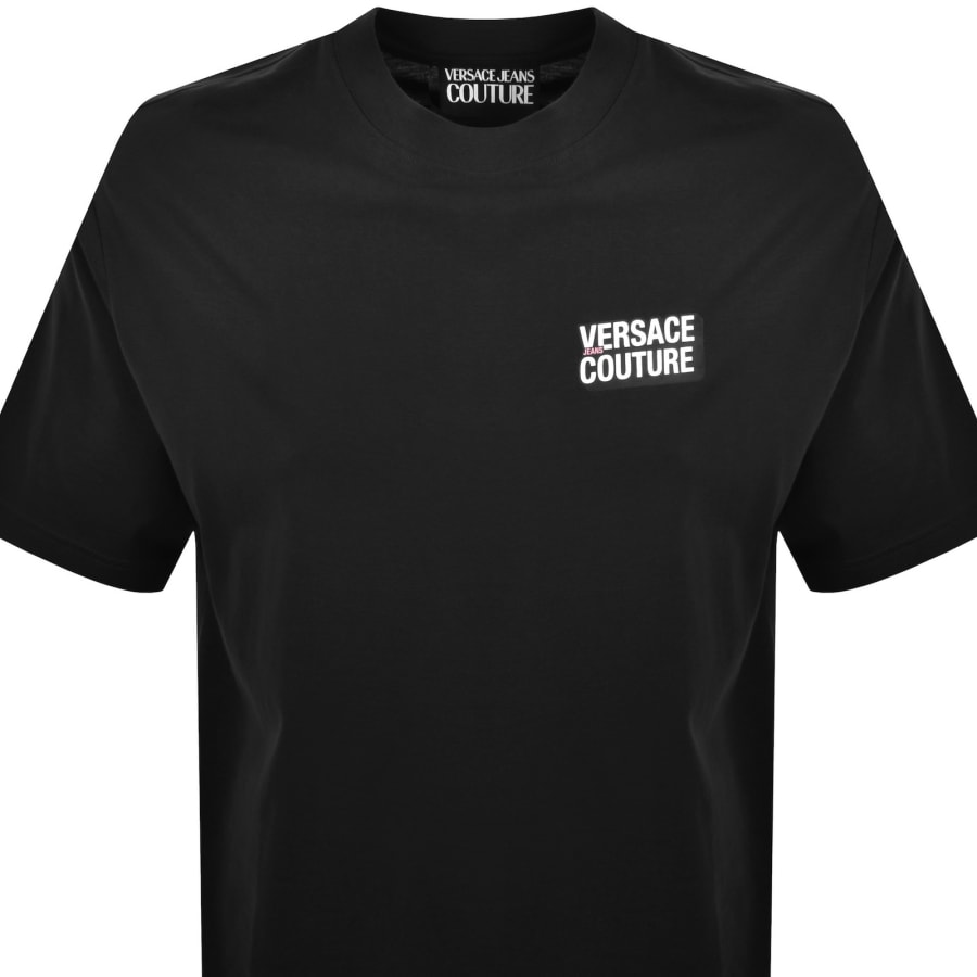 Image number 3 for Versace Jeans Couture Flock T Shirt Black