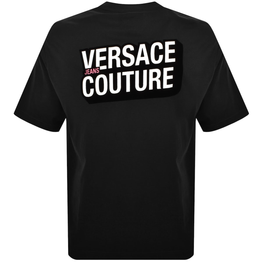Image number 5 for Versace Jeans Couture Flock T Shirt Black