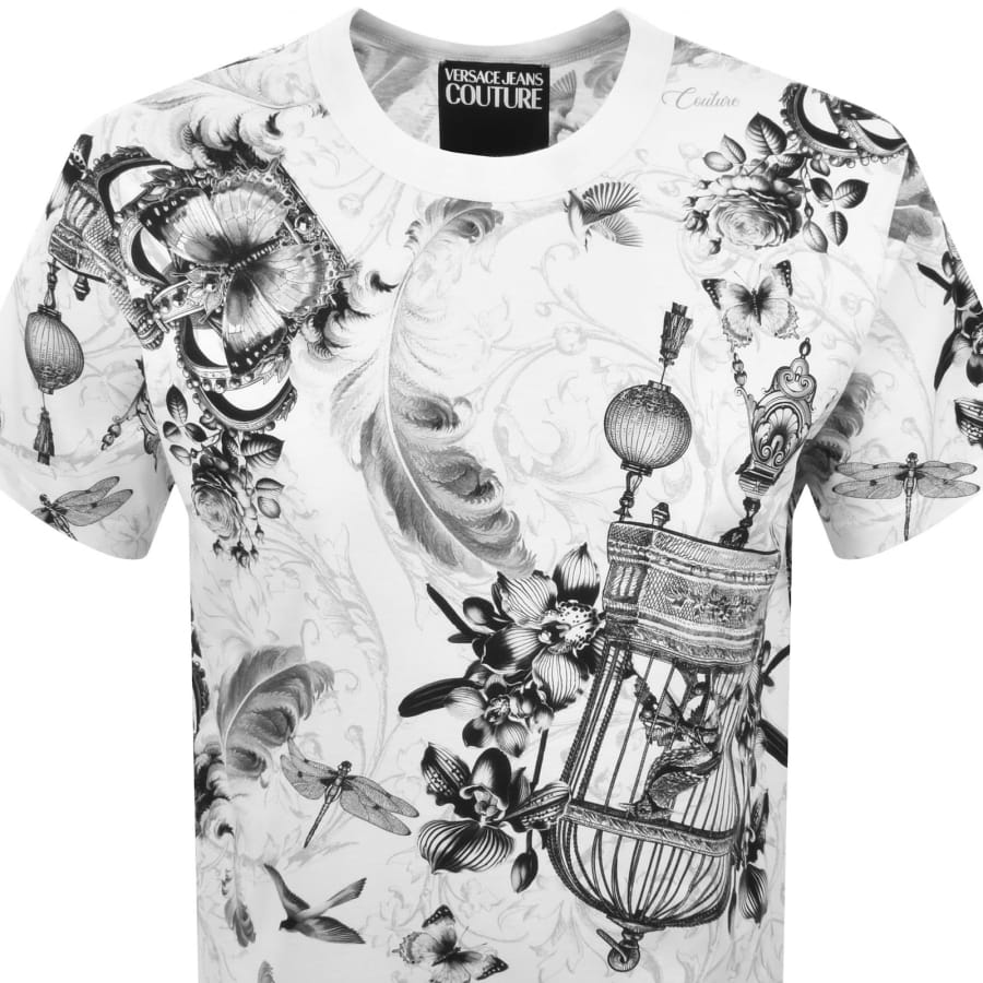 Image number 2 for Versace Jeans Couture All Over T Shirt White