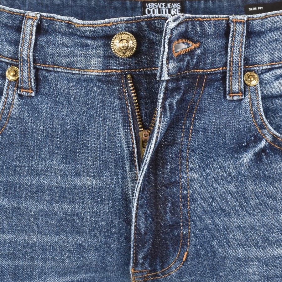 Image number 5 for Versace Jeans Couture Slim Milano Jeans Blue