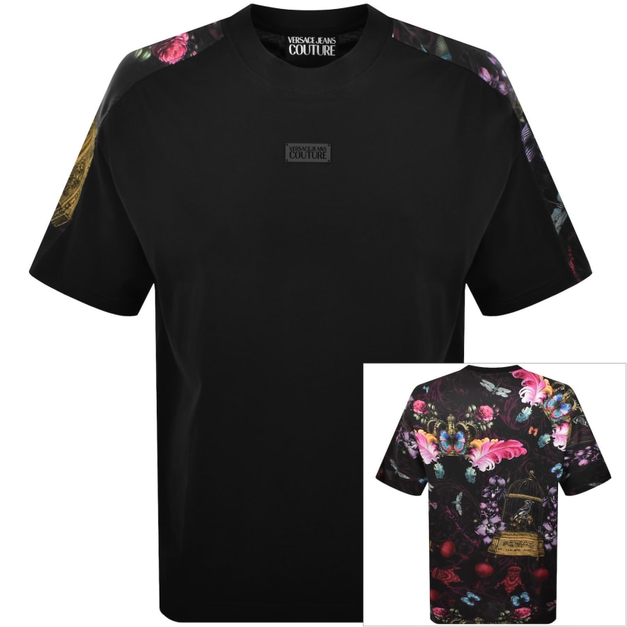 Image number 1 for Versace Jeans Couture Cabinet Mix T Shirt Black