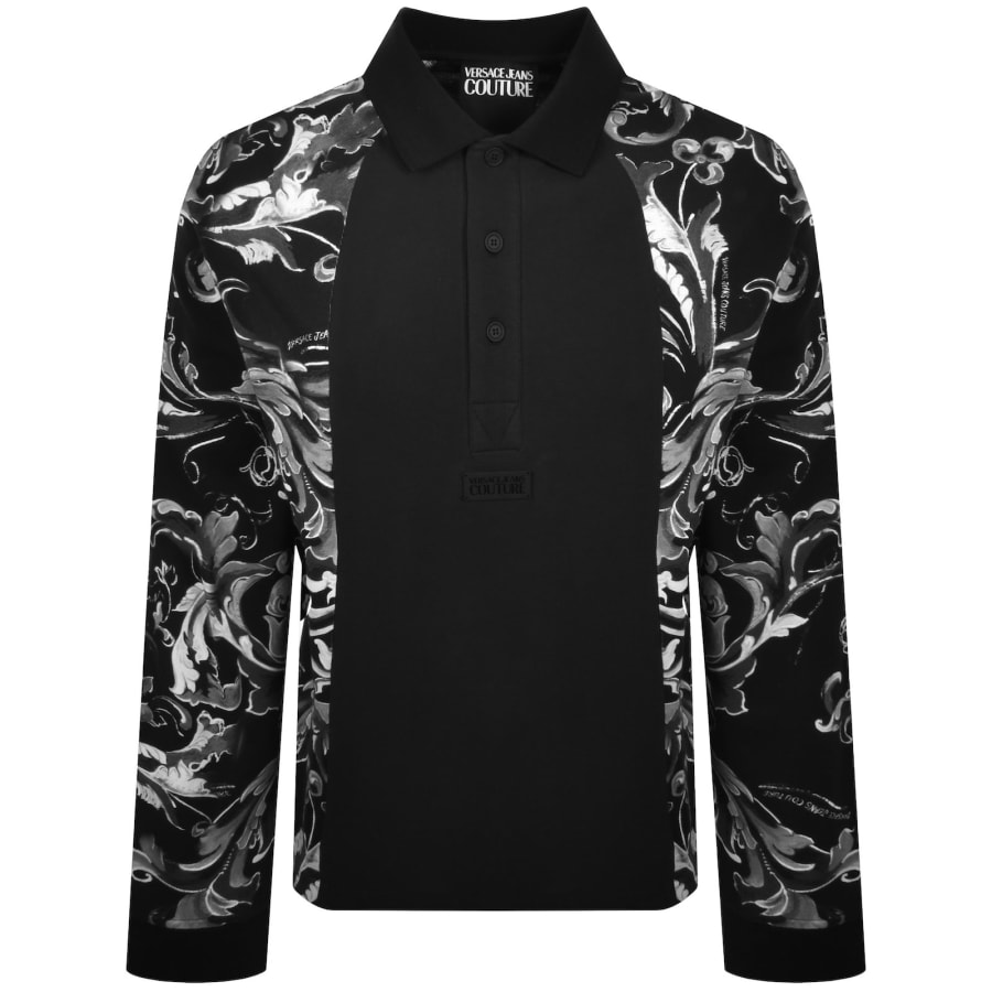 Image number 1 for Versace Jeans Couture Barocco Polo Black