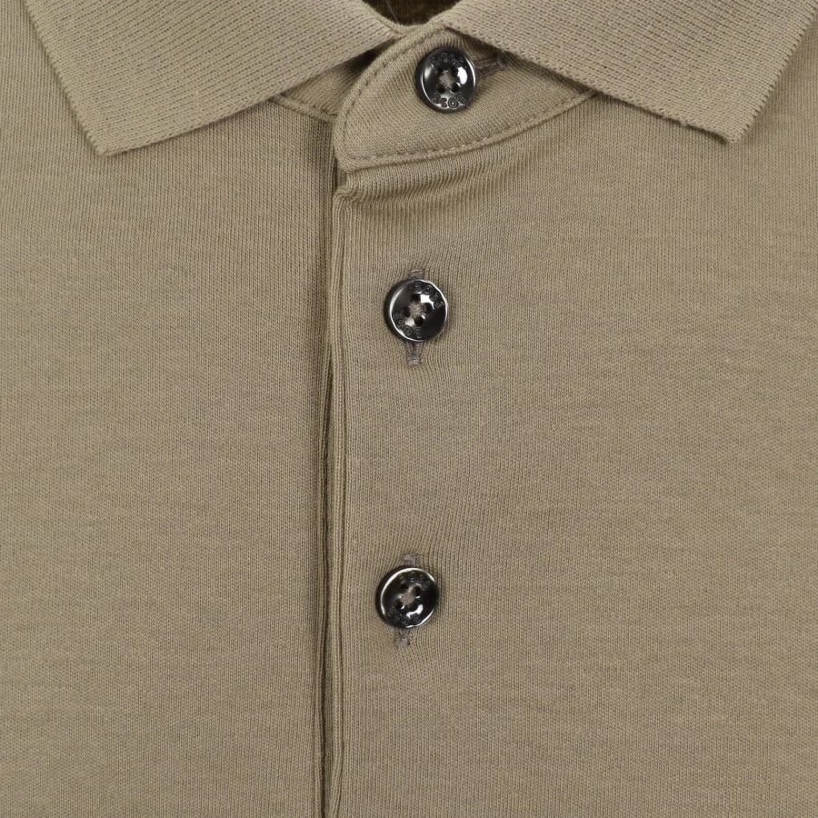 Image number 4 for BOSS Pado 30 Long Sleeved Polo T Shirt Green