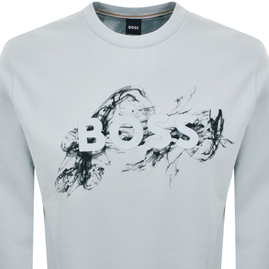 Image number 2 for BOSS C Soleri 215 Sweatshirt Open Blue