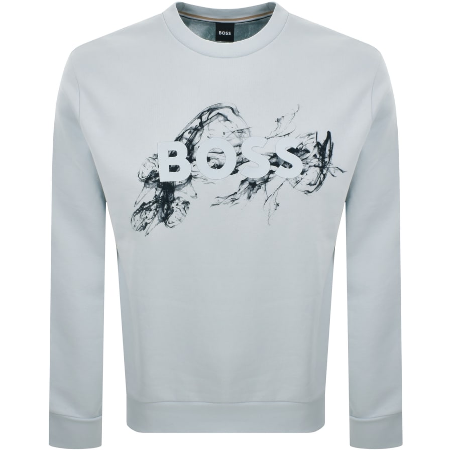 Image number 1 for BOSS C Soleri 215 Sweatshirt Open Blue