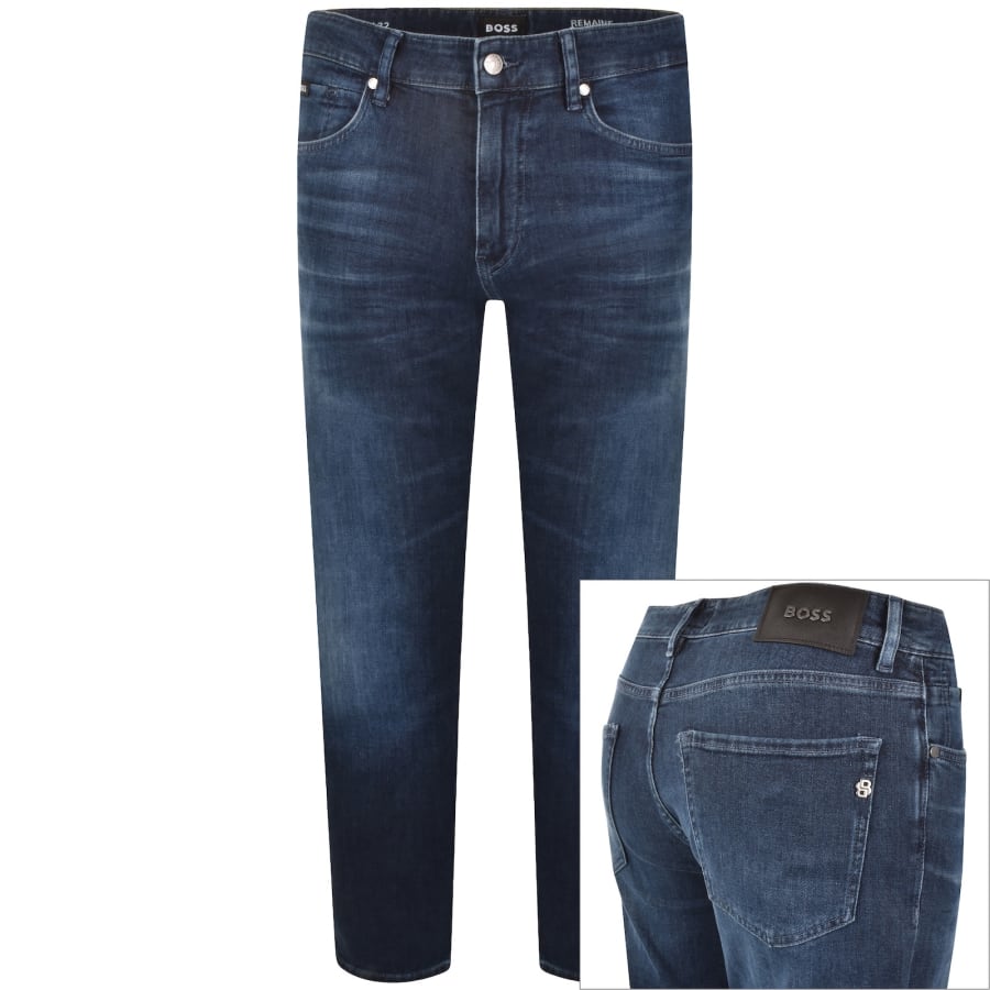 Image number 1 for BOSS Re Maine Regular Fit Jeans Blue