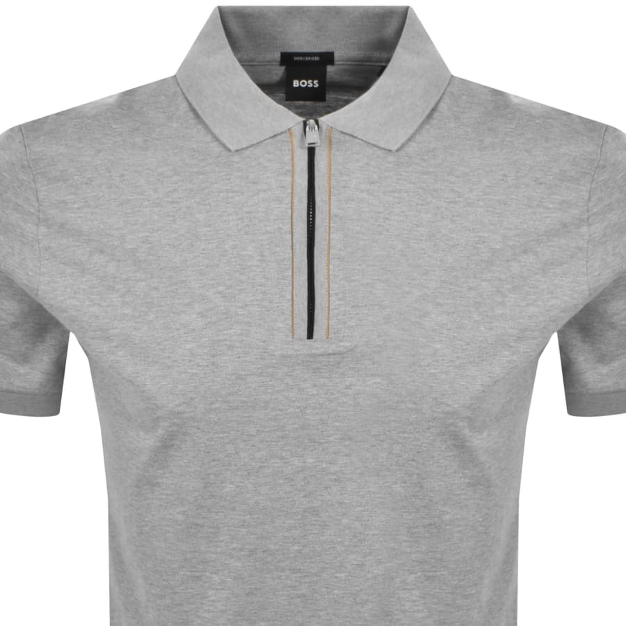 Image number 2 for BOSS H Paras 65 Polo T Shirt Grey