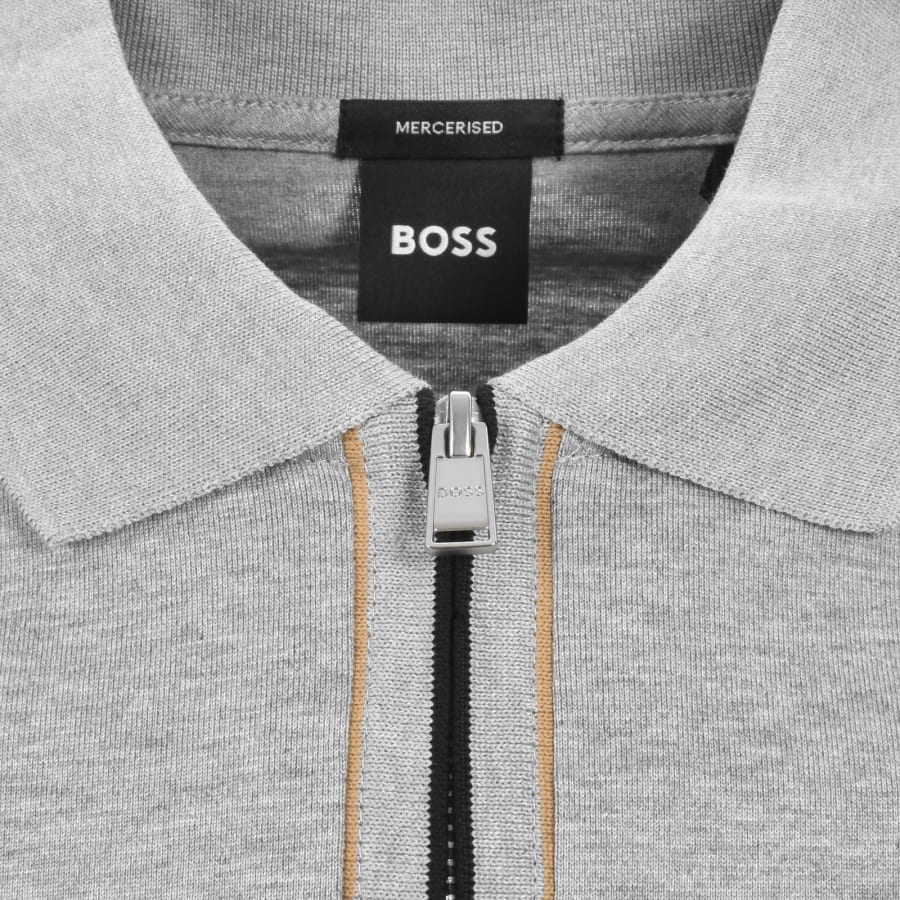Image number 3 for BOSS H Paras 65 Polo T Shirt Grey