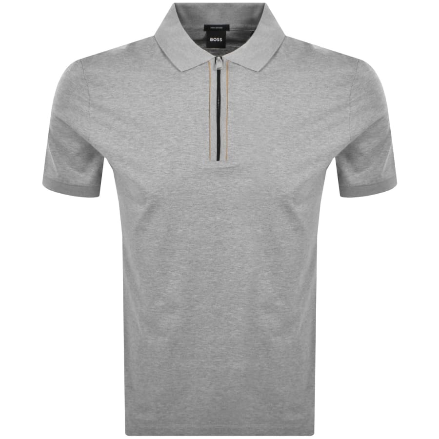 Image number 1 for BOSS H Paras 65 Polo T Shirt Grey