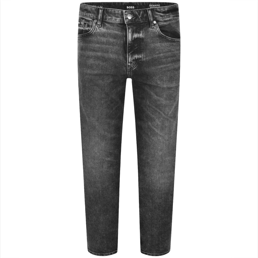 Image number 2 for BOSS Re Maine Regular Fit Jeans Grey