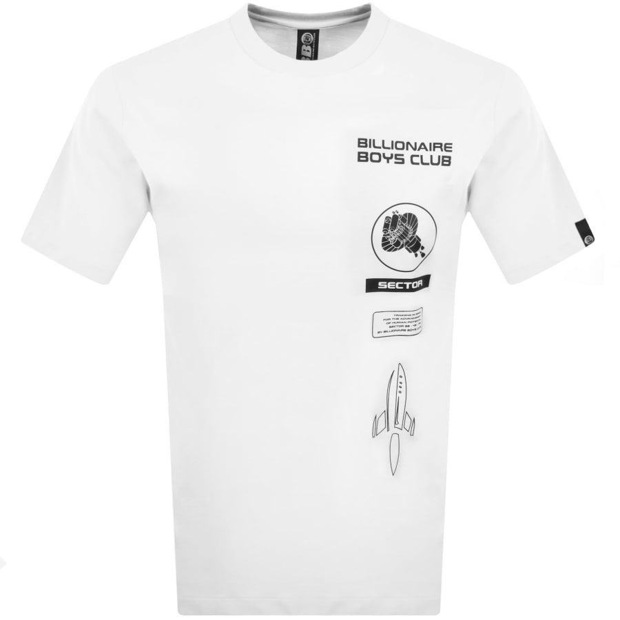 Image number 2 for Billionaire Boys Club BB Astro Digi T Shirt White