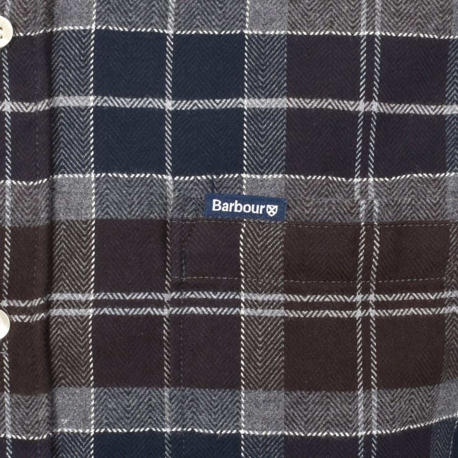 Image number 3 for Barbour Kyeloch Tartan Tailored Fit Shirt Brown