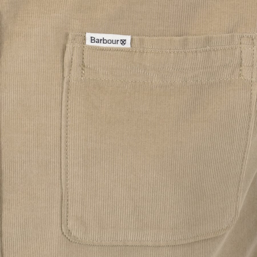 Image number 3 for Barbour Long Sleeved Corduroy Shirt Brown